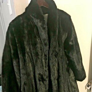 Ranch Mink Stroller, Reversible Black Mink Fur